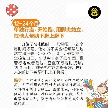 宝宝动作自查表,你家宝贝达标了吗 