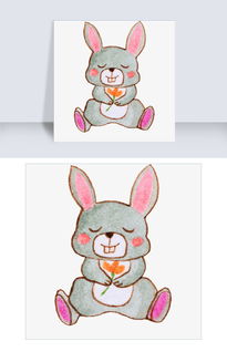 卡通动物小兔子插画图片素材 其他格式 下载 动漫人物大全 