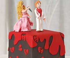 创意十足的离婚蛋糕 