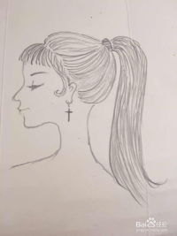 怎样画一个女孩侧面头像的简笔画