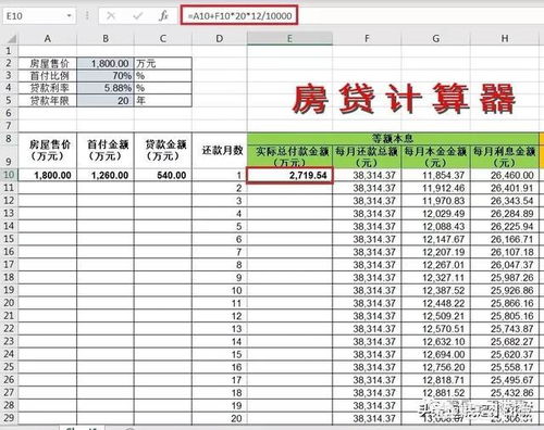房贷的计算公式到底怎么算，计算公式又是什么