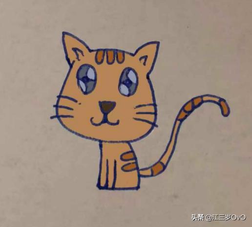 小猫简笔画 怎么画小猫简笔画 小猫简单又可爱的画法