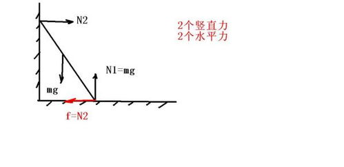 高一物理 一架梯子靠在光滑的墙壁上,下段放在粗糙的水平地面上,有关梯子的受力情况,问受到几个竖直的 