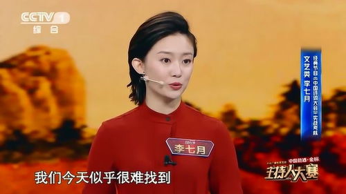 主持人大赛 美女主持人看三幅图来讲述 诗词大会 的故事 