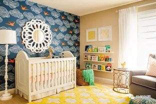 欧美家居, 欧式25种, 时尚的 蓝色 婴儿房, 超可爱版