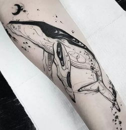 纹身 鲸鱼 Tattoo 