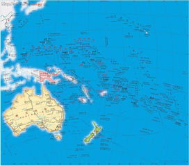 大洋洲地理位置