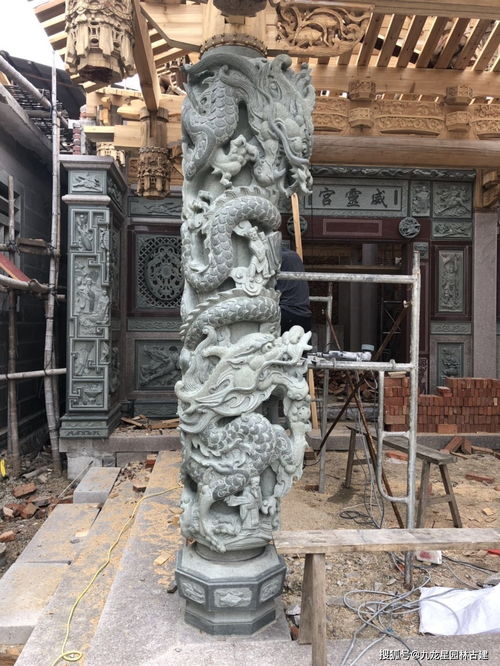 石雕龙柱的文化历史寓意和摆放介绍 寺庙石雕龙柱 九龙星园林古建