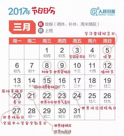 明年竟有384天,很多人能过两次生日 2017年最全节日日历,收藏 