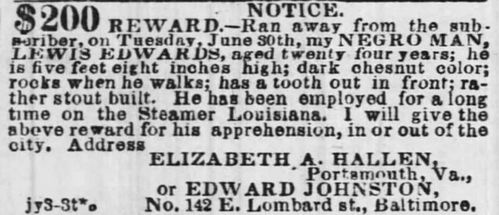 盘点在19世纪时,寻找逃跑奴隶的19个广告