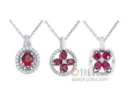 周大福 绝色 系列红宝石吊坠 珠宝媒体的时尚图片 YOKA时尚空间 