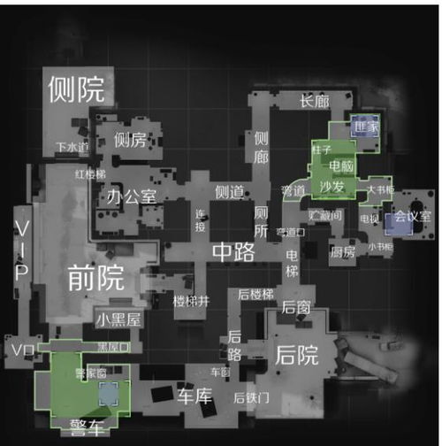 CSGO攻略教学 冷门上分地图, 办公室 中CT应当怎样进攻