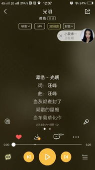 我女朋友在他朋友圈发一首歌叫,光明,为什么 