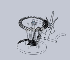齿轮传动的风扇设计模型