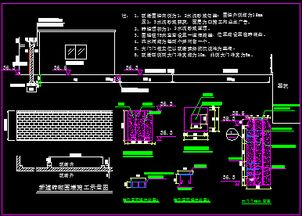 大门及围墙做法设计图纸免费下载 