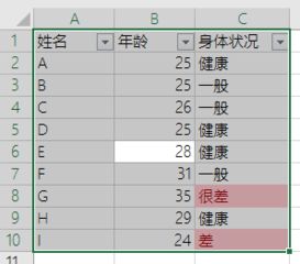 怎样把EXCEL表格里带颜色的行列筛选出来