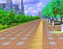 人行道铺装效果图免费下载 园林绿化及施工 