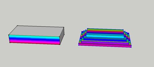 Sketchup 贴图,投影怎么做出这样的效果的 