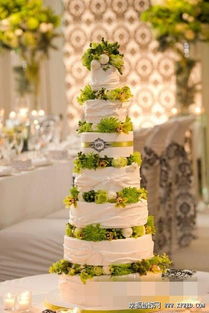 婚礼上专属十二星座的蛋糕 