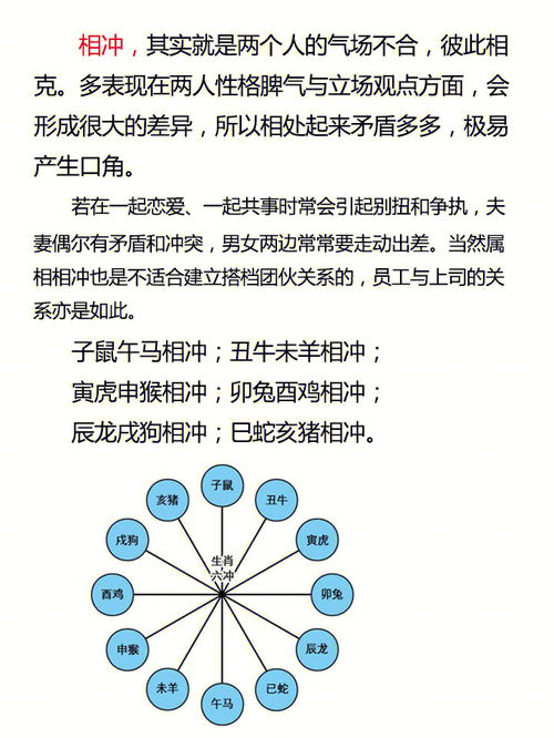 十二生肖相冲 相刑 相害 