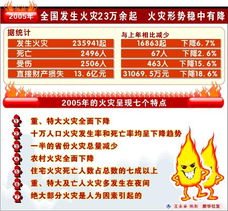 2005年全国发生火灾23万余起 火灾形势稳中有降 