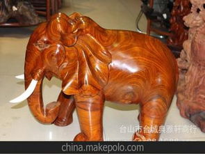 大象 木雕大象 吉祥动物 木雕工艺品 家居摆设 招财吉祥 木象