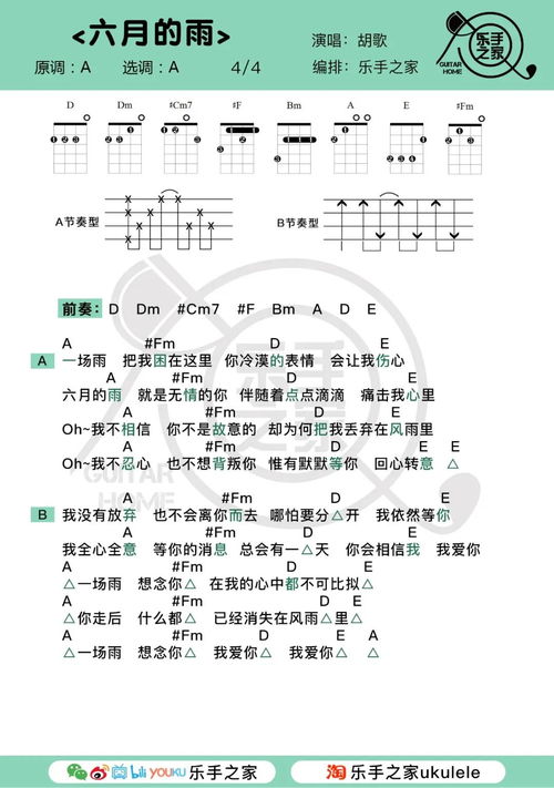 六月的雨歌词