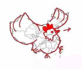 中国地图的简笔画