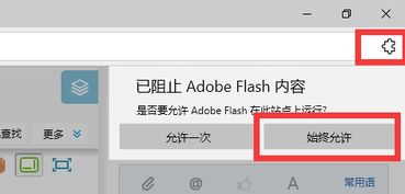 win10游览器flash设置