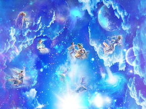 十二星座银河天顶壁画 高清细节