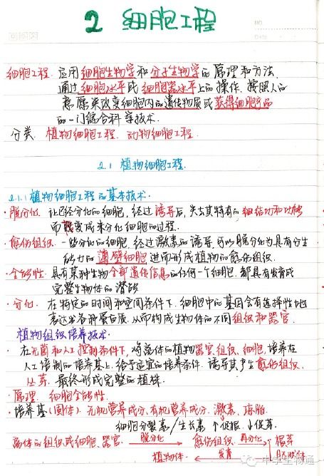 免费领 东北师大附中理科学霸高中生物笔记 2014年高考状元笔记