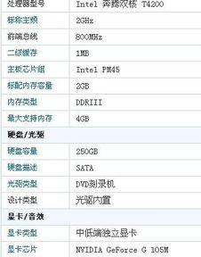 我想买联想G450A TFO麻烦朋友给点详细参数及建议 