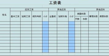 在办公室里一般需要经常用到的表格有哪些，例如工资表等等。。麻烦提供下例子。