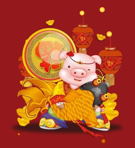 春节送祝福的祝福语贺词,愿您猪年快乐,万事顺利