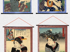 怀旧复古代日本仕女美女画像PNG免抠图片素材 模板下载 33.62MB 居家物品大全 生活工作 