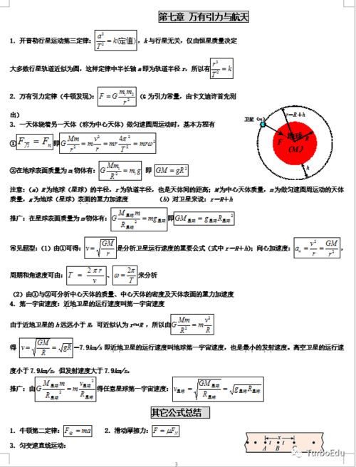 物理必修二知识点归纳