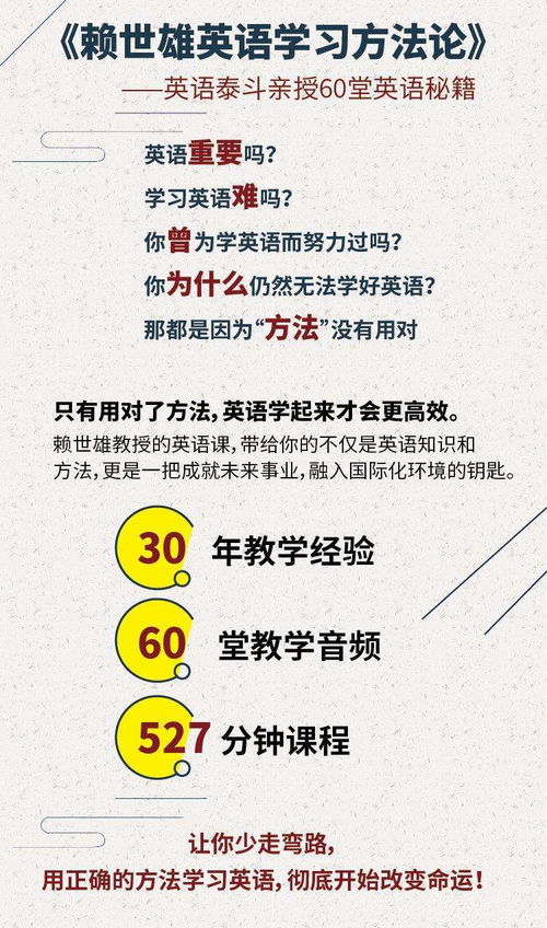 疯了,5折购课程,错过等一年 赖世雄英语学习方法论 大派送 