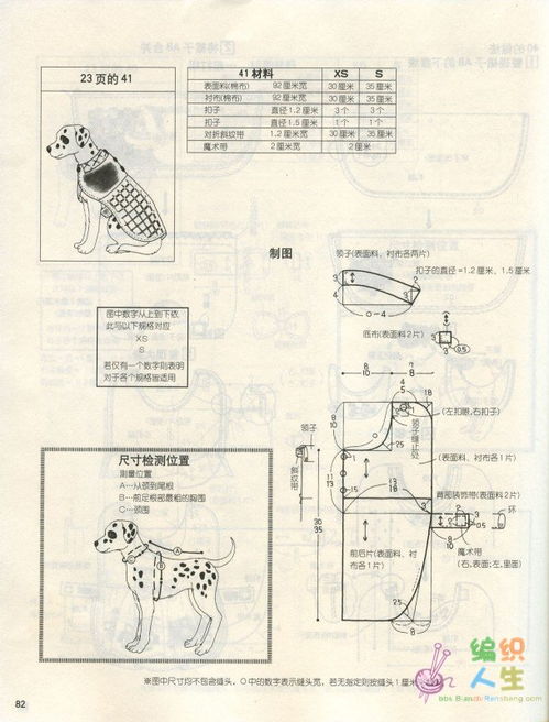 狗狗的服装书 有实例彩图,有裁剪图,漂亮超实用