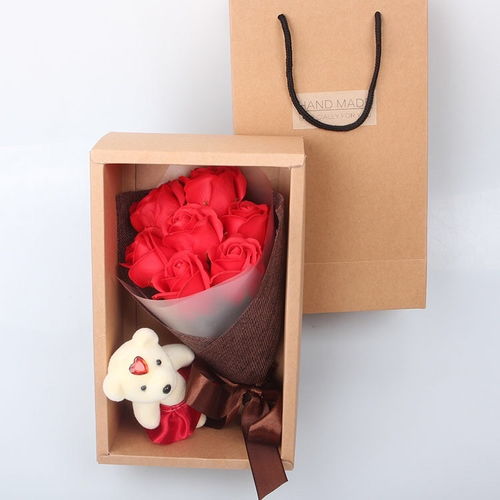香皂花礼盒创意情人圣诞节礼物送女友玫瑰花束男生日实用表白礼品