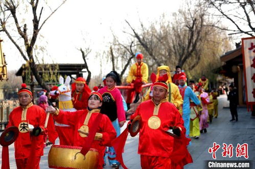 河南清明上河园 传统民俗迎新年 大宋切糕 年年高