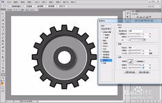 如何用photoshop绘制齿轮