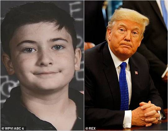 美国11岁男孩叫特朗普 在校被欺凌被迫辍学改姓 