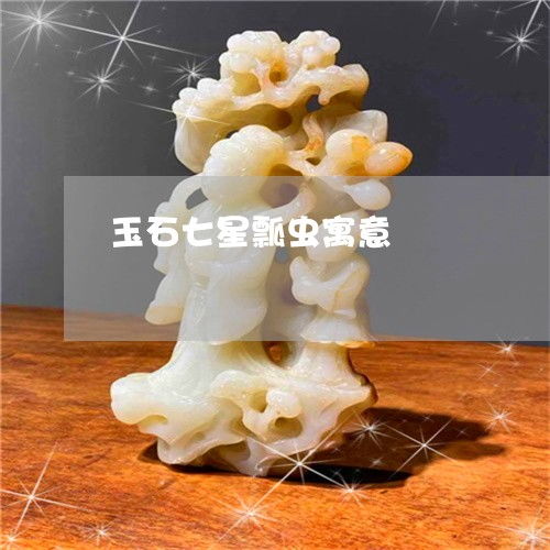 玉石七星瓢虫寓意 玉石七星瓢虫寓意