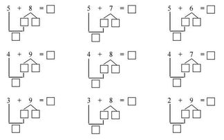 小学一年级数学凑十法和破十法速算方法 家长收藏