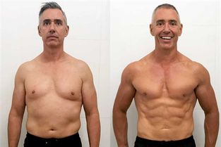52岁大叔用17周摆脱油腻形象,从188斤减到159斤,还练出6块腹肌