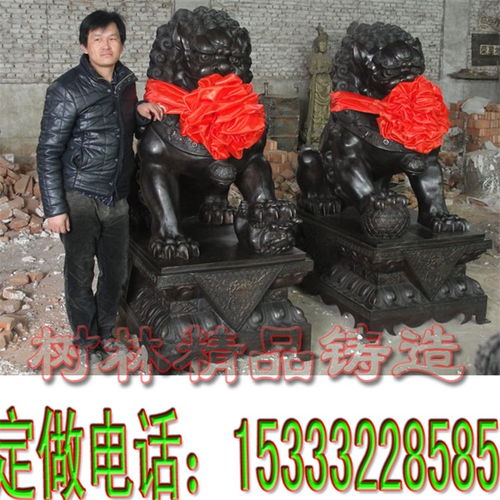 厂家推荐 3米铸铜狮子雕塑 黑龙江铸铜狮子雕塑 