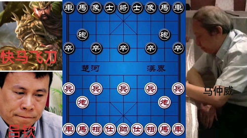 象棋快马飞刀吕钦对战台湾名手马仲威,双马饮泉 