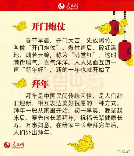 春节文化 正月初一习俗