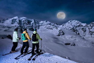 瑞士的雪夜,如梦入幻