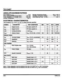,IC型号TK10487MCTR,TK10487MCTR PDF资料,TK10487MCTR经销商,ic,电子元器件 